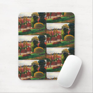 Tapis De Souris Gauguin Une ferme en Bretagne Art du paysage vinta