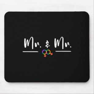 Tapis De Souris Gay Lgbt Mariage Pour M. Et M. Lune De Miel