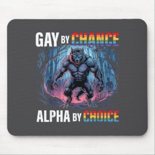 Tapis De Souris Gay Par Choix Alpha Choix Funny Wolf Alpha Lgbtq