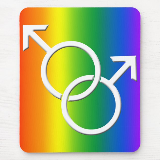 Tapis De Souris Gay pride Mousepads de Mousepad de gay pride et (Devant)