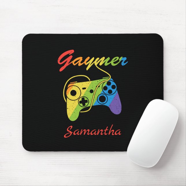Tapis De Souris Gaymer | Rainbow Video Game Controller | Jeux (Avec souris)