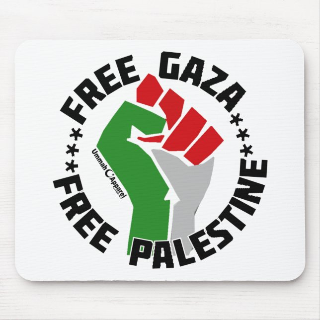 Tapis De Souris gaza libre palestine (Devant)