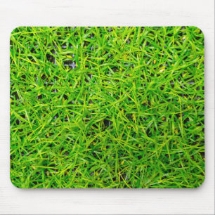 Tapis De Souris Gazon vibrant d'un vert émeraude 