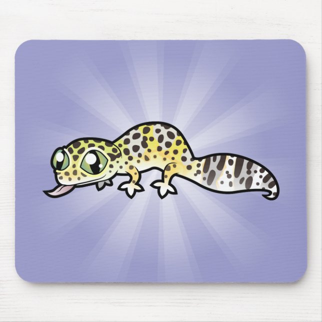 Tapis De Souris Gecko léopard de dessin animé (Devant)