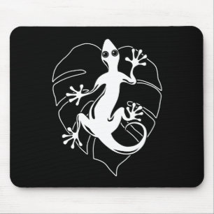 Tapis De Souris Gecko Lizard Silhouette