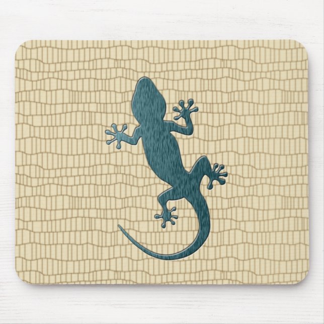 Tapis De Souris Gecko vert sur le reptile (Devant)