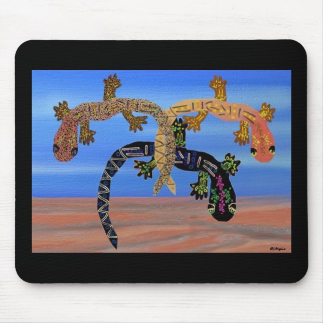 Tapis De Souris Geckos dans la vallée du feu (Devant)