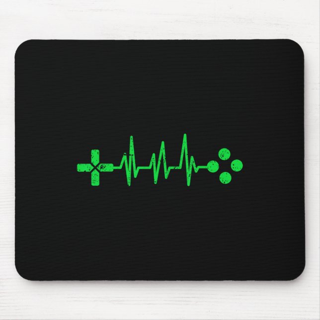 Tapis De Souris Geeks Heartbeat Gaming  (Devant)