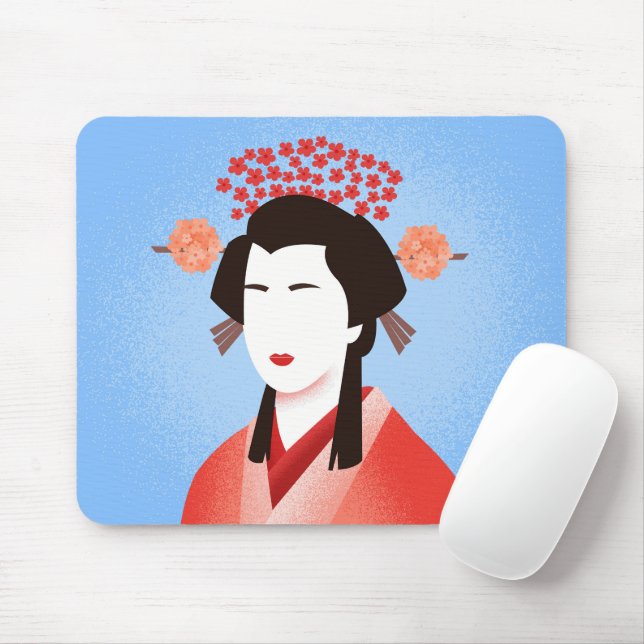 Tapis De Souris Geisha (Avec souris)