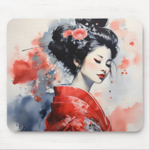 Tapis De Souris Geisha Femme Japon