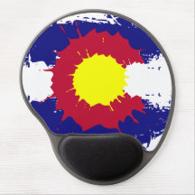 Artisan Colorado drapeau peinture splatter gel mou