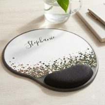 Confettis aquarelle verts et bruns terreux