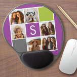 Tapis De Souris Gel Créez votre propre collection Instagram Monogramme<br><div class="desc">Doté d'orchidées radiantes, de carrés de chaux et de charbon de bois. Vous pouvez utiliser des photos Instagram pour cette conception. Utilisez 6 photos carrés pour créer un cadeau unique et personnel. Ou vous pouvez garder le chiot hipster et faire un gardien branché. Si vous avez besoin d'ajuster les images,...</div>