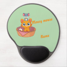 Cute chat et souris Souris personnalisée Gel Mouse