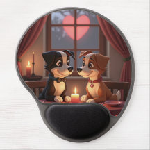 Dîner de la Saint Valentin 4 2 Gel Mousepad