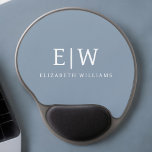 Tapis De Souris Gel Dusty Blue minimaliste moderne Monogramme élégant<br><div class="desc">Découvrez notre Dusty Blue Minimalist Modern Monogram Elegant Collection : Elevez votre style avec une sophistication sobre et un charme intemporel. Notre collection présente des motifs minimalistes dans une teinte bleu roux apaisante, rehaussée d'élégants monogrammes adaptés à votre goût personnel. De la papeterie raffinée aux accessoires polyvalents, chaque pièce de...</div>