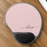 Tapis De Souris Gel Fille rose rousse Vierge Script Monogramme Nom Mod<br><div class="desc">Monogramme rose Dusty Ajoutez Votre Propre Nom Mousepad (Pad Souris). Cela rend le cadeau parfait pour 16 ans,  mariage,  douche nuptiale,  anniversaire,  baby shower ou bachelorette pour quelqu'un qui aime le luxe glam et les styles chic.</div>