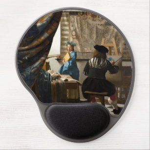 Tapis De Souris Gel Johannes Vermeer - L'Allégorie de la Peinture