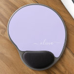 Tapis De Souris Gel Lavande Purple Girl Script Monogramme Nom Moderne<br><div class="desc">Lavande Violet Monogramme Ajoutez Votre Propre Nom Mousepad (Pad Souris). Cela rend le cadeau parfait pour 16 ans,  mariage,  douche nuptiale,  anniversaire,  baby shower ou bachelorette pour quelqu'un qui aime le luxe glam et les styles chic.</div>