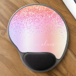 Tapis De Souris Gel Pastel Arc-en-ciel rose or violet Parties scintill<br><div class="desc">Pastel rose,  violet,  or Rainbow Faux Parties scintillant étincelante métallique brossé Monogramme de métal Nom et Mousepad initial (Pad de souris). Cela rend le cadeau parfait pour 16 ans,  mariage,  douche nuptiale,  anniversaire,  baby shower ou bachelorette pour quelqu'un qui aime le luxe glam et les styles chic.</div>