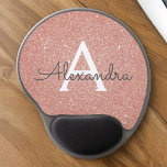 Tapis De Souris Gel Rose Rose Gold Sparkhe Parties scintillant Nom du<br><div class="desc">Rose Bleu - Rose Parties scintillant à étincelle d'or Nom du monogramme Monogram Mousepad. Ce Mousepad peut être customisé pour inclure votre prénom. Veuillez contacter le concepteur pour customiser les articles correspondants.</div>