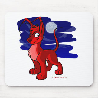 Tapis De Souris Gelert rouge fier par clair de lune