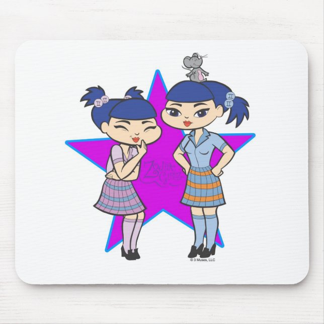 Tapis De Souris Gémeaux Mousepad (Devant)