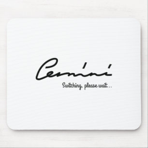 Tapis De Souris Gemini Quirky Tee. Autocollant