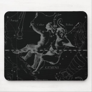 Tapis De Souris Gemini Zodiac Constellation Hevelius 1690