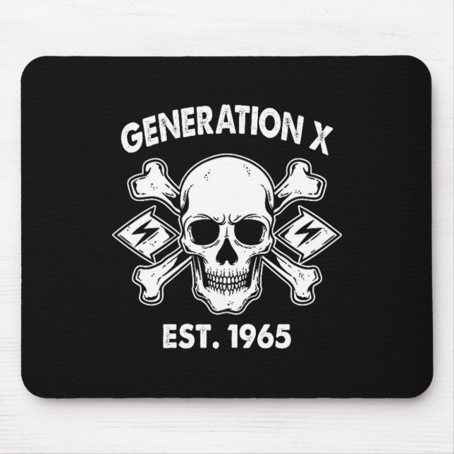 Tapis De Souris Gen X 1965 I'm 97% Sure You Don't Like Me Skull (  (Devant)