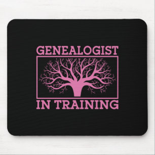 Tapis De Souris Généalogiste professionnel masculin en formation -