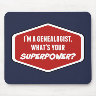 Tapis De Souris Généalogiste Superpuissance Custom Mousepad