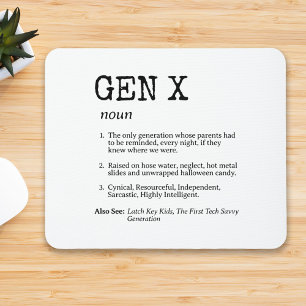 Tapis De Souris Génération amusante X Définition Topographie noire