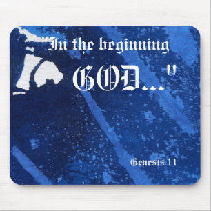 Tapis De Souris "Genèse 1:1" Feuille Nature Imprimer Mousepad