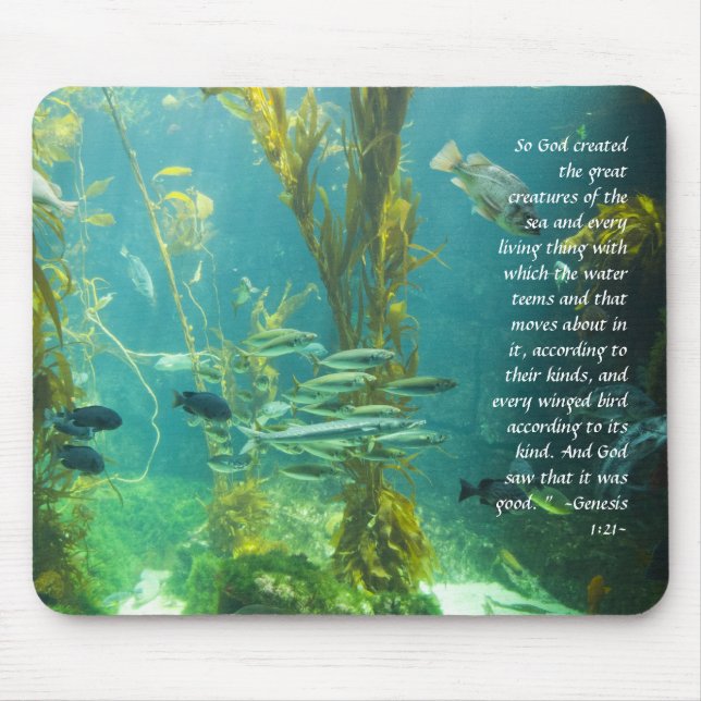 Tapis De Souris Genèse 1:21 Kelp Mousepad (Devant)