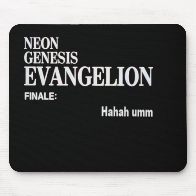 Tapis De Souris Genèse au néon : Mousepad d'Evangelion (Devant)