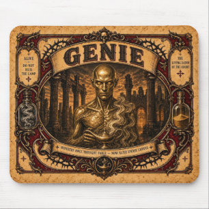 Tapis De Souris Génie, Monstre de Cirque Vintage