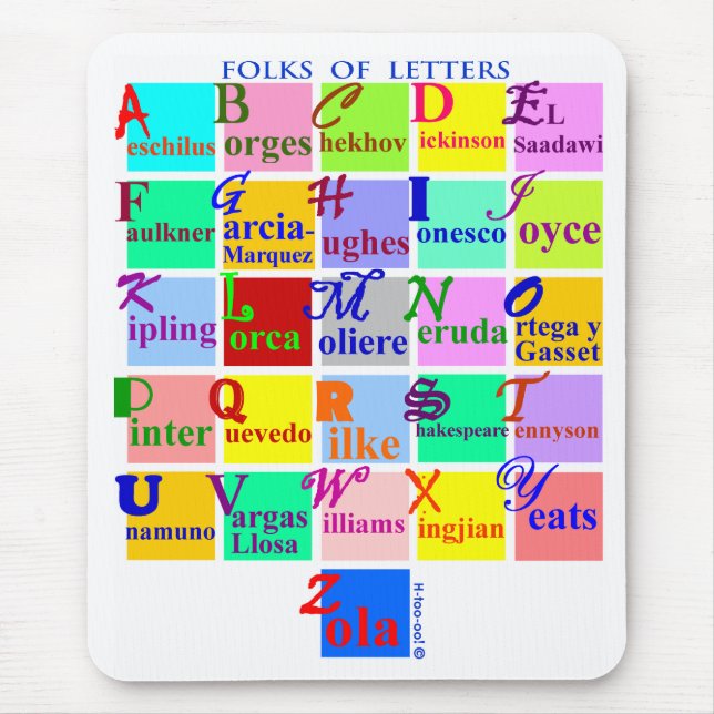 Tapis De Souris Gens des lettres (Devant)