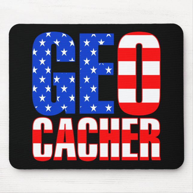 Tapis De Souris Geocacher américain (Devant)