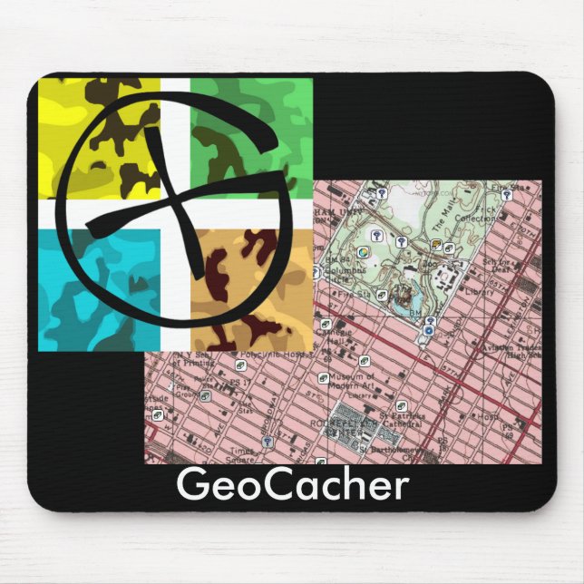 Tapis De Souris GeoCacher Mousepad (Devant)