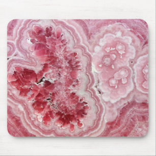 Tapis De Souris Géode cristal rose