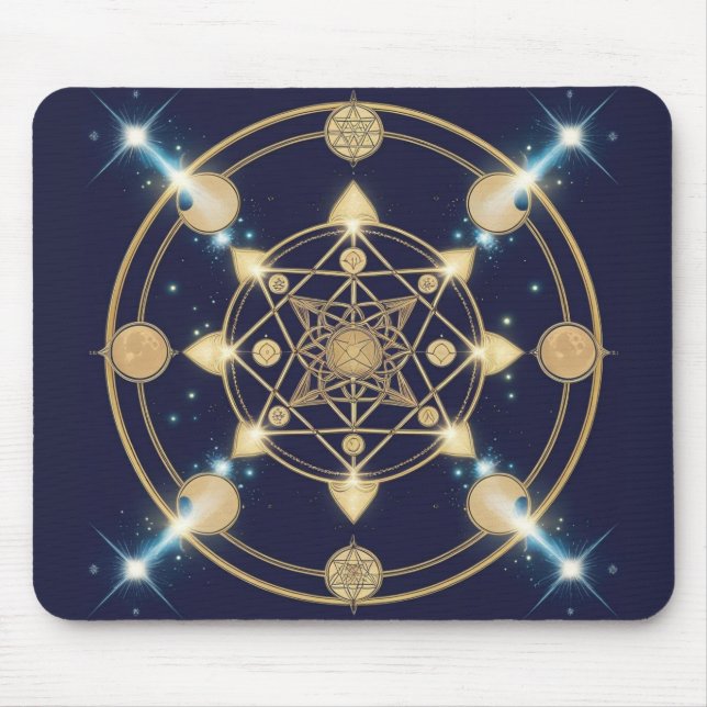 Tapis De Souris Géométrie étoilée – Le Code de l'Infini (Devant)