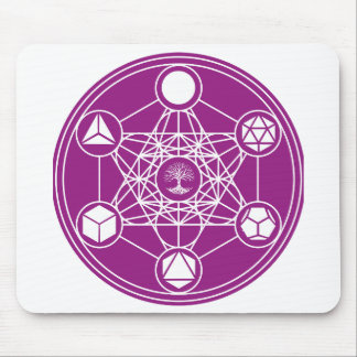 Tapis De Souris géométrie sacrée Métatrons Cube Énergie Abstraite