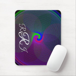 Tapis de souris géométrique à centre fusionné colo