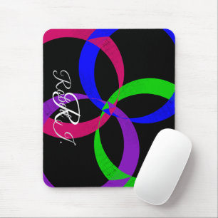 Tapis de souris géométrique à couleurs interchange