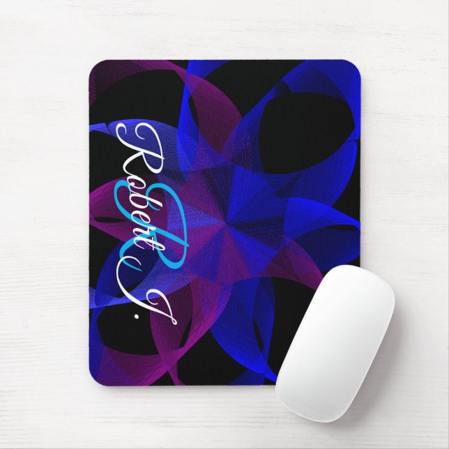 Tapis de souris géométrique anneau cylindrique 3D  (Avec souris)