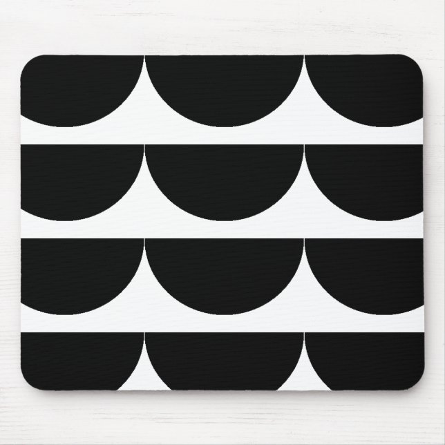 Tapis de souris géométrique d'en demi-cercle (Devant)