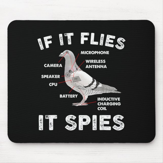 Tapis De Souris Geon If It Flies Ses Geon Anatomy Theory Bird Love (Devant)