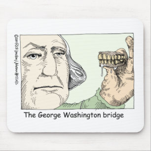 Tapis De Souris George Washington Dents Drôle Drôle Cadeaux & Obje