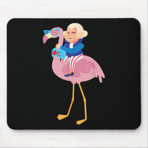 Tapis De Souris George Washington Flamant rose 4 juillet Fl améric